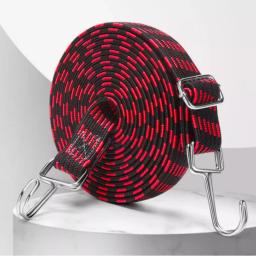 Alta Elasticidade Látex Bandas Elásticas, Bicicleta Tie, Bagagem Fixação Strap, Motocicleta Carga Fixação, Corda Cinto com Gancho, Comprimento 1-5m - Image 3