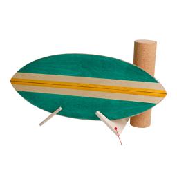 Balance Board com Rolo De Cortiça, Cintura Madeira Desportiva, Prancha De Surf Maple Land - Image 1