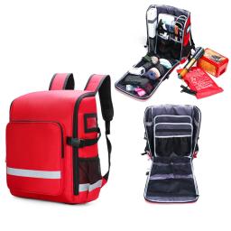 Kit de primeiros socorros de emergência Resgate retardador de chamas impermeável Kit de primeiros socorros vazio Mochila de fuga Saco médico de casa - Image 1