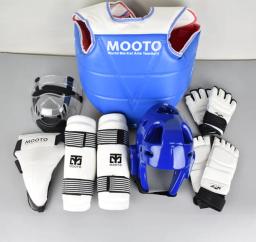 Equipamento de proteção de taekwondo masculino, equipamento de treino combate real, conjunto de proteção corporal masculino - Image 2