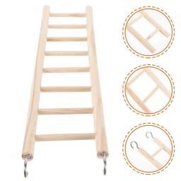 Escada De Madeira De Periquito Para Pássaro, Gaiola De Papagaio, Parque infantil resistente a mordida, Brinquedos pendurados - Image 1