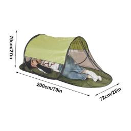 Tenda Net Dobrável com Piso para Camping, Screen Shelter, Tela Portátil, Casa para cama, Única Pessoa - Image 6