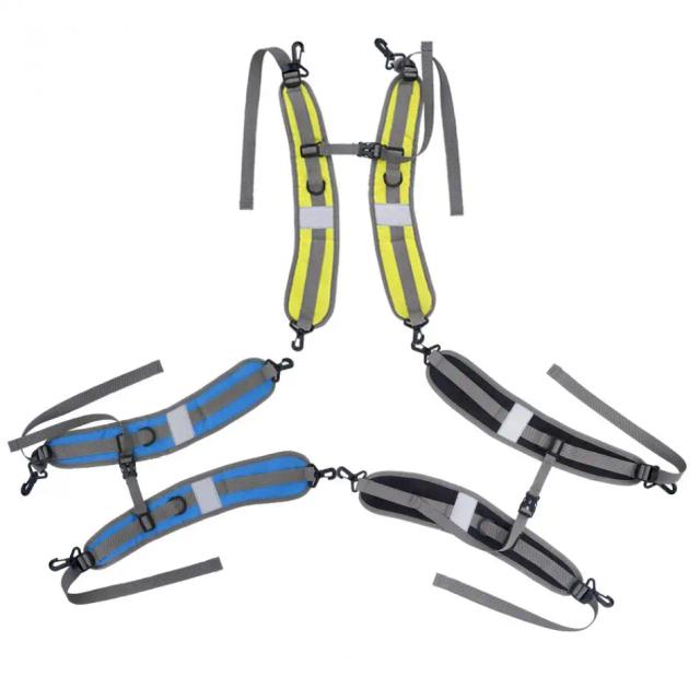 Almofada Ajustável para Ombro com Proteção de Absorção de Choque para Mochila de Esportes ao Ar Livre e Escalada com Compartimento para Água