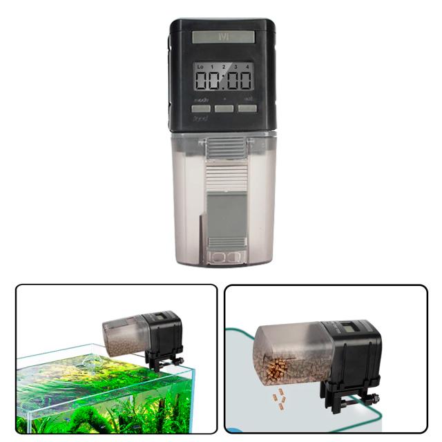 Alimentador Automático Inteligente para Peixes com Temporizador e Dispensador de Alimentos para Aquários
