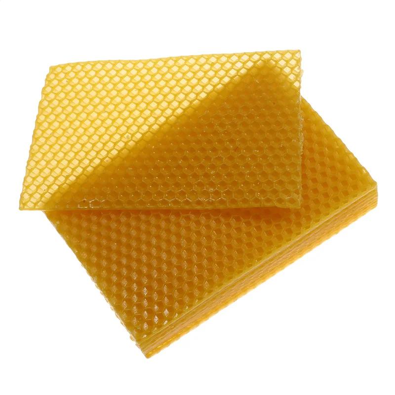 Cera De Abelha Folhas De Fundação, Vela Fazendo, Kits De DIY, Mel Fabricante De Velas, Cera De Abelhas Completo, Favo De Mel, Apicultura, 10Pcs - Image 1