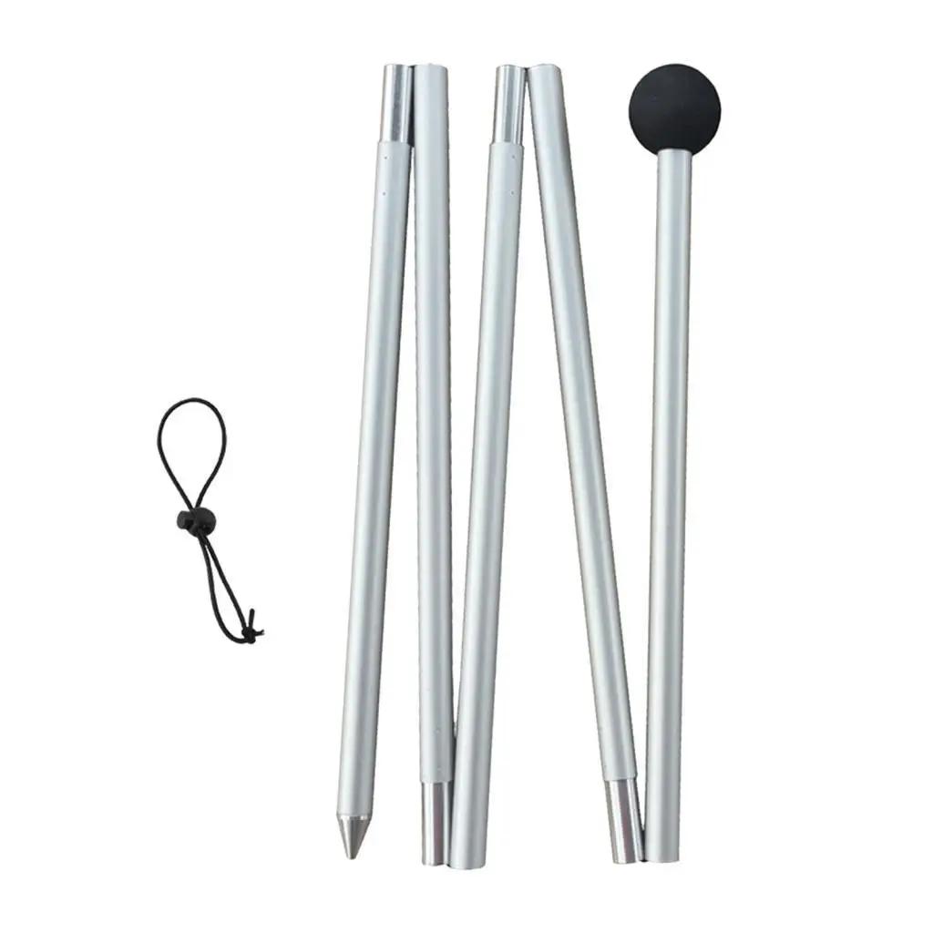 Pólos de barraca hastes de barraca suporte de acampamento pólo de suporte de toldo dobrável para dossel 5 seções pólo de lona - Image 1