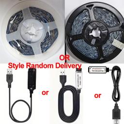 Flexível RGB LED Strip Lights para decoração de festa, fita fita, controle remoto, casa, computador, PC, luz de fundo, 60 LEDs, 24-Key, 2835, 5V - Image 6