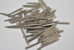 100 peças saxofone vento reed estilhaços de aço inoxidável instrumento musical acessórios peças reparo 30mm - Image 2