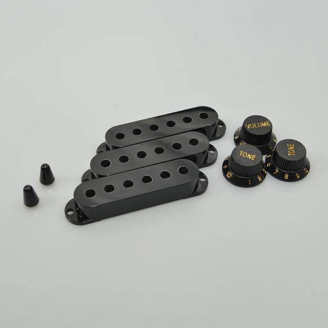 Capa de Captador para Guitarra Elétrica Single Coil ST com 2 Tons, 1 Botão de Volume, Ponte de Interruptor e Conjunto Multicolorido