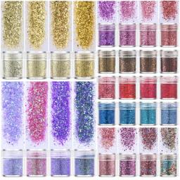 3d garrafa glitter para nail art, rosa, ouro, prata, brilhante, encantos, tamanho da mistura, pigmento em pó, diy, gel unhas decorações, 1 garrafa - Image 3