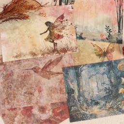 JAI IMAN-Conjunto Efêmera Borboleta Vintage, Suprimentos Scrapbooking, Lixo Diário, Papel Adesivo DIY, Conjunto Perfeito, 60 Pcs - Image 1