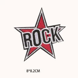 Punk rock band música bordado apliques emblemas remendos fusíveis, carta adesivos designer remendos para roupas ferro em, emblemas, chapéu - Image 5