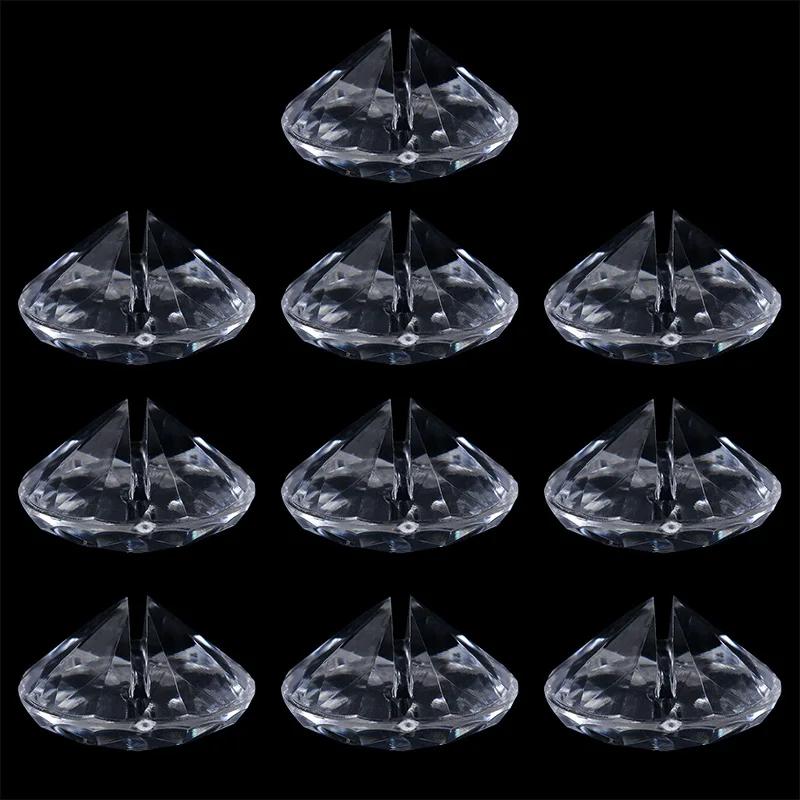 Acrílico Diamante Mesa Lugar Titular do Cartão, Crystal Number Name Stand, Casamento Aniversário Decoração Suprimentos, 5 Pcs, 20Pcs - Image 1