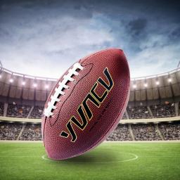 Bola durável antiderrapante da competição do treinamento, futebol americano, máquina-costura do PVC, tamanho padrão 9, equipamento desportivo - Image 4