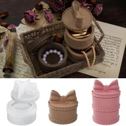 Mini Arco Organizador Molde, Gesso Cimento Epóxi Resina, Empilhamento Multi-Camada para Jóias DIY, Anel Caixa De Armazenamento, Molde De Silicone - Image 1