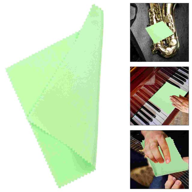 Kit de 10 Flanelas Flexíveis para Limpeza de Instrumentos Musicais como Violinos e Guitarras