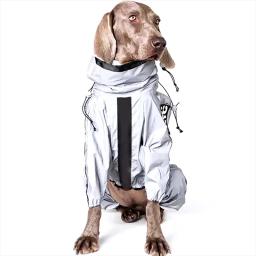 Impermeável Reflective Raincoat para Pet Dog, Raincoat Jumpsuit, Rain Coat, protetor solar, roupas ao ar livre, jaqueta para cães pequenos, Pet Shop - Image 3