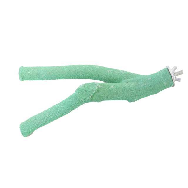 Suporte de Poleiro Colorido para Pássaros com Brilho - Acessório de 7.9in para Moagem de Unhas e Bicadas de Periquitos