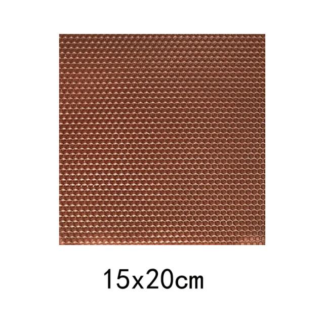 Material para Fazer Velas Artesanais com Folha de Cera de Abelha - Rolo Favo de Mel 15x20cm - Pacote com 12 Peças