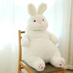 Coelho preguiçoso gigante Soft Plush Dolls, Coelhinho branco bonito, Brinquedos de animais, Baby Sleep Pillows, Almofada, Crianças, Girl Birthday Gift, Decoração Kawaii - Image 1