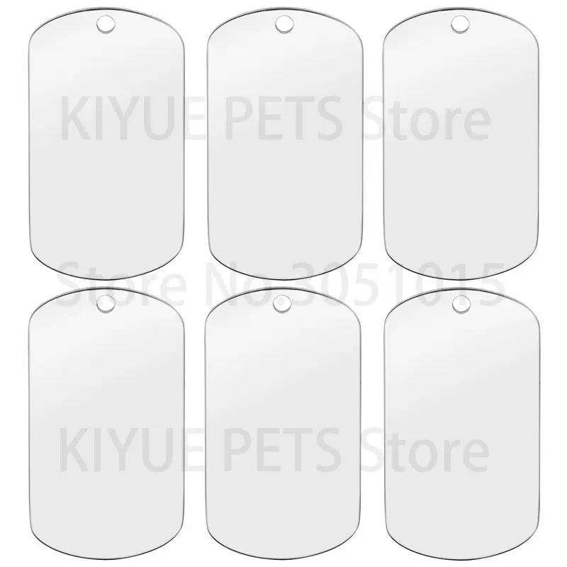 Personalizado aço inoxidável Dog ID Tag, personalizado gravado gato pingente acessórios, Pet fornecimentos, atacado, 20pcs - Image 1