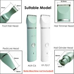 1 pçs original cão clipper lâmina de cerâmica afiada aço cortador pé faca para pet aparador cabelo AUX-C6 YP-7017 pata moedor unhas cabeça - Image 2