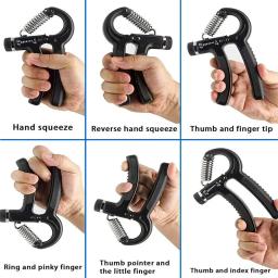 Hand Grip Exercício Trainer para Treinamento de Reabilitação, Hand Grip, Ginásio Fitness, Ajustável, Dedo, Força Antebraço, Recuperação Muscular Gripper - Image 2