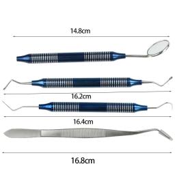 3/4 pçs kit de ferramentas de higiene dental instrumentos kit de limpeza dental desinfecção de aço inoxidável antibacteriano ferramentas de cuidados com as gengivas - Image 5