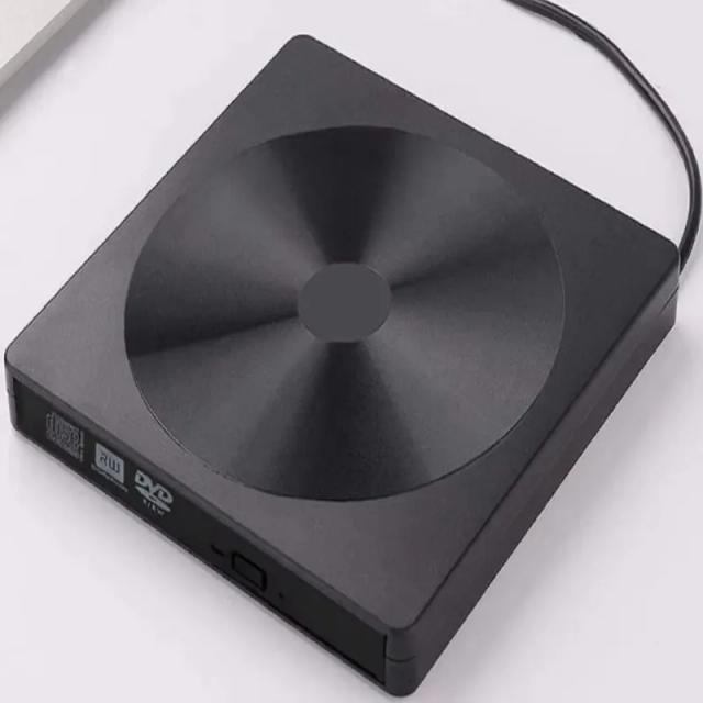 Drive Externo DVD Unidade Dual Interface para Notebook com LCD e Conexões Tipo-C Plus USB 3.0