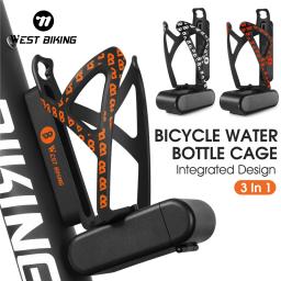 Gaiola oeste bike-bike com 2 alavancas de pneus, caixa de ferramentas, suporte para garrafa, acessórios mtb - Image 1
