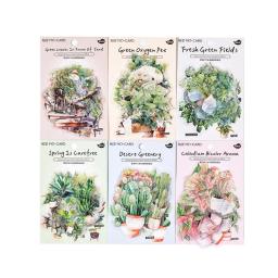 Impermeável Vintage Botânico Samambaia Folha Adesivos Set, Transparente PET Plant, Scrapbook Adesivos para DIY Jornal Decoração, 30 pcs - Image 5