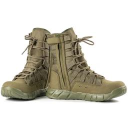 Bota de combate verde deserto marrom bota leve botas de treinamento botas de caminhada para homem botas táticas bota masculina - Image 3