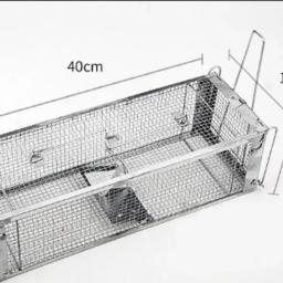 Armadilha de rato reutilizável com duas portas, armadilha para rastreamento e caça, armadilha para ratos, roedores, com embalagem firme - Image 2