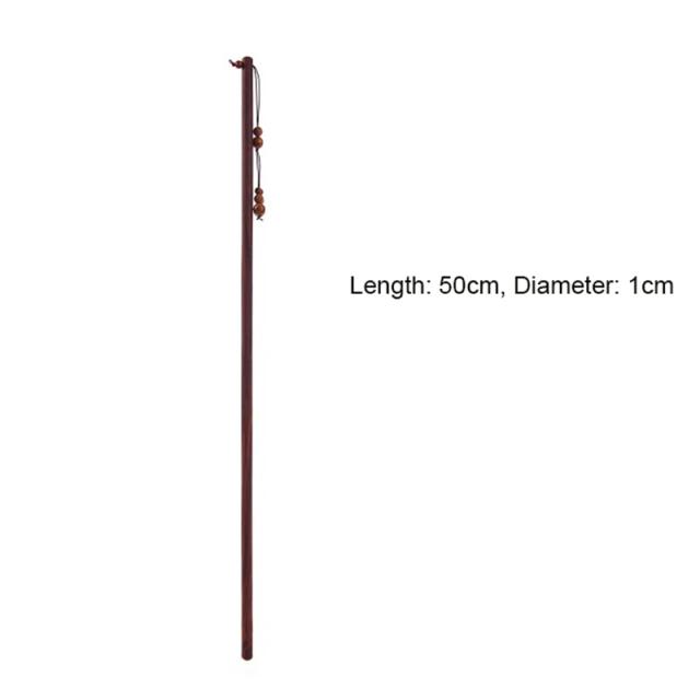 Chicote de Cavalo 50cm Madeira de Nogueira para Equitação Equestre