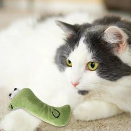 Gato brinquedo interativo suprimentos para animais de estimação bonito com gato de pelúcia gato forma animal brinquedo casa - Image 1