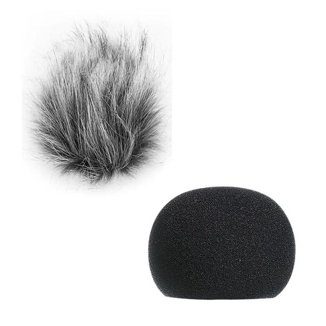 Protetor de Microfone Furry Windshield para Zoom H1 e H1N com Esponja de Filtro Antirruído