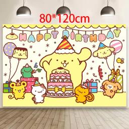 Pom Pom Purin Birthday Party Decoração, balão, banner, fundo, bolo Topper, Fontes de festa de aniversário, Baby Shower - Image 5