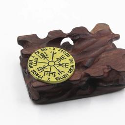Numeração Moeda Bússola Viking, Coleção de Moedas Nordic Vegvisir, Staves Runa Mágica, Ornamento Lembrança Talismã - Image 4