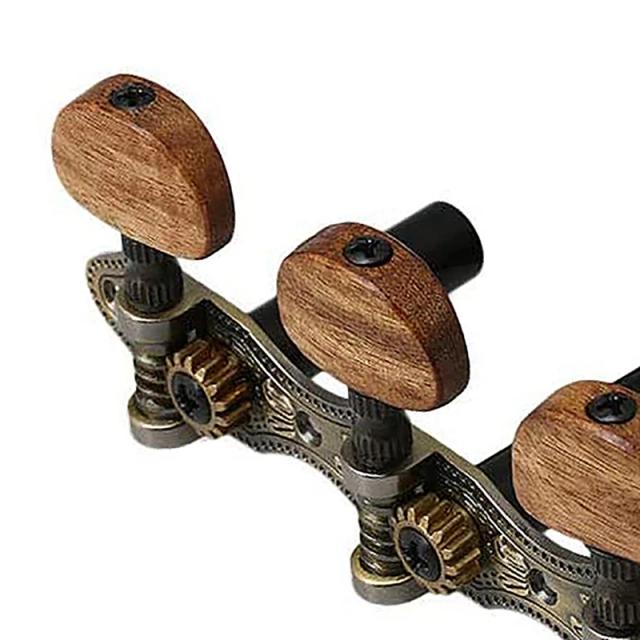 Conjunto de 6 Peças para Afinador de Guitarra: Chaves de Sintonia, Pinos e Cabeças para Guitarra Clássica