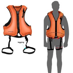 Jaqueta salva-vidas inflável adulta, Dispositivo Flutuante de Snorkeling, À deriva, Surfe, Sobrevivência, Esportes Aquáticos, Salvamento - Image 2