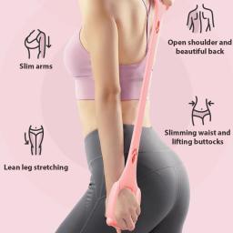 Figura 8 faixa de resistência fitness braço volta treinamento cordas elásticas exercício elástico para yoga pilates alongamento ginásio elástico - Image 5