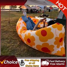 Susans preguiçosos portáteis ao ar livre com malha inflável vermelha, sofá para Camping Music Festival, Concert Recliner, Hot Bag, 2024 - Image 2