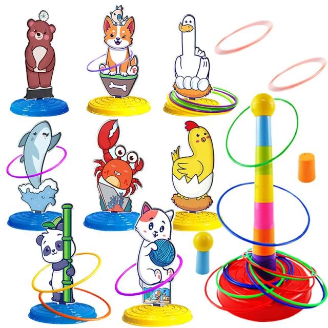 Conjunto de Brinquedos com Animal de Aro Infantil para Diversão em Jogo