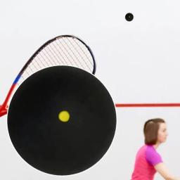 Single Dot Rubber Squash Bolas Raquete Elástica Alta, Bolas de Squash de Longa Duração, para Iniciantes Treinamento de Competição - Image 5