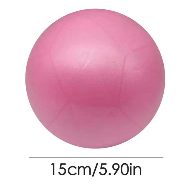 Mini Bola de Yoga 15cm PVC Antiderrapante para Pilates e Exercícios em Casa