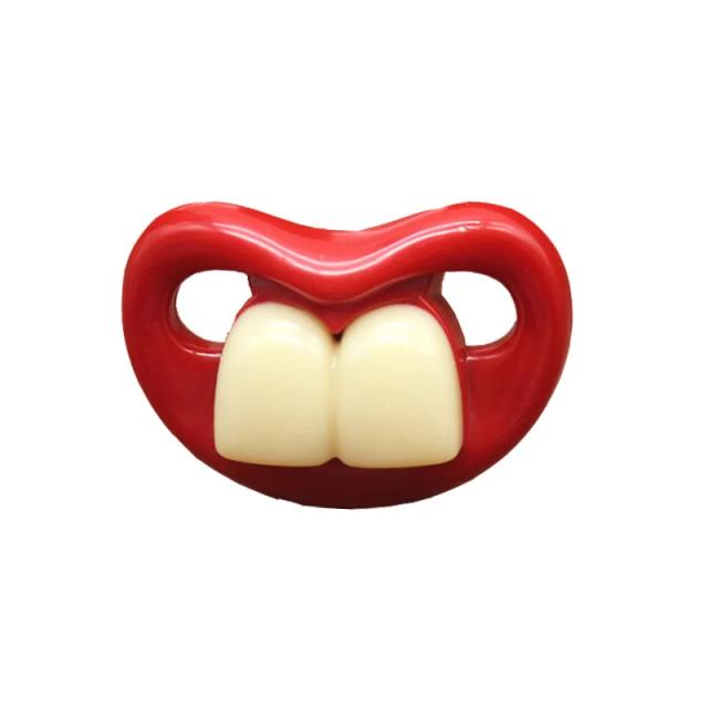 Chupeta de Silicone Engraçada para Cães Pequenos e Gatos, Focinho de Boneco com Lábios Vermelhos - Saúde Dental para Filhotes