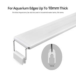 Luz impermeável do aquário com alto brilho, luz do aquário, iluminação da caixa, decoração para planta, plugue EU, branco e azul, 18-48cm - Image 5