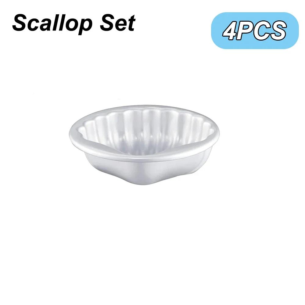 4 pçs/set banho bomba moldes liga de alumínio bola esfera sabonetes vela bolo cozimento molde para artesanato diy artesanato fazendo suprimentos - Image 1