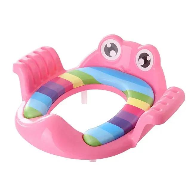 Bebê criança potty toalete trainer assento passo fezes escada cadeira de treinamento ajustável confortável dos desenhos animados bonito assento toalete para childr - Image 1
