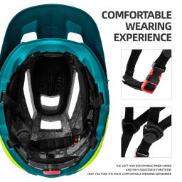 BAT FOX-Capacete De Bicicleta De Montanha Para Homens, Capacete De Bicicleta, Capacetes De Ciclismo Preto Fosco, Capacete MTB - Image 6